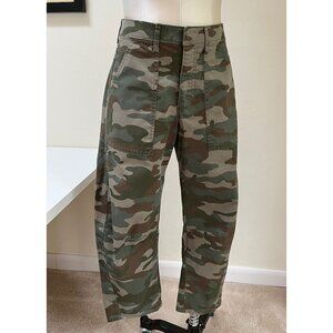 Gap High Rise Barrel Khakis in Camo 4P